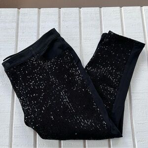 Lane‎ Bryant Women’s Sequin Front Signature Fit Boyfriend Jeans Black Size 20P